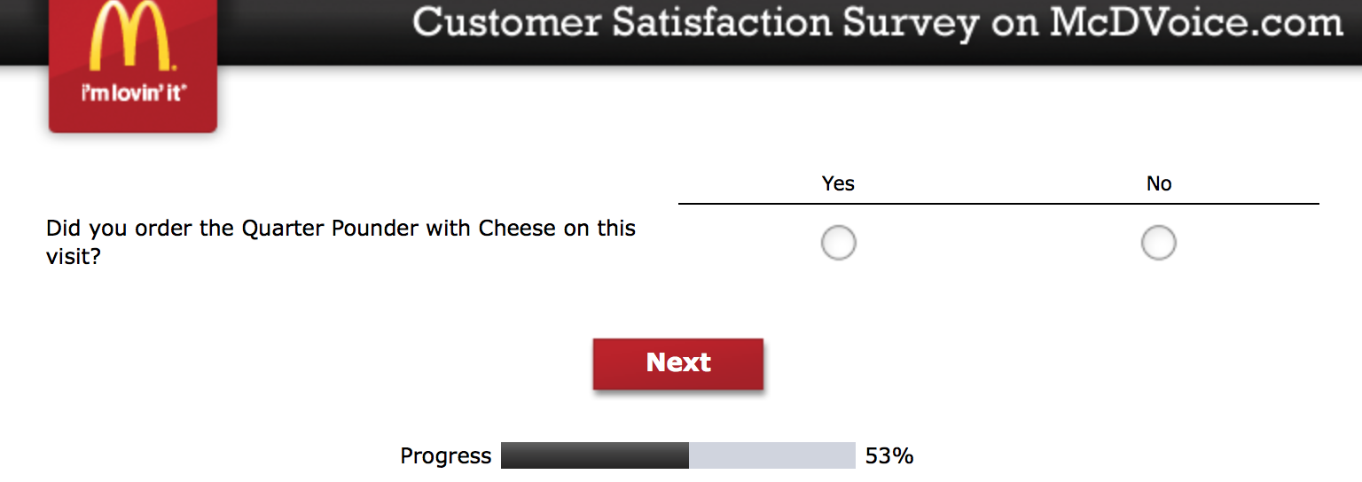 Mcdvoice.com Customer Survey 13