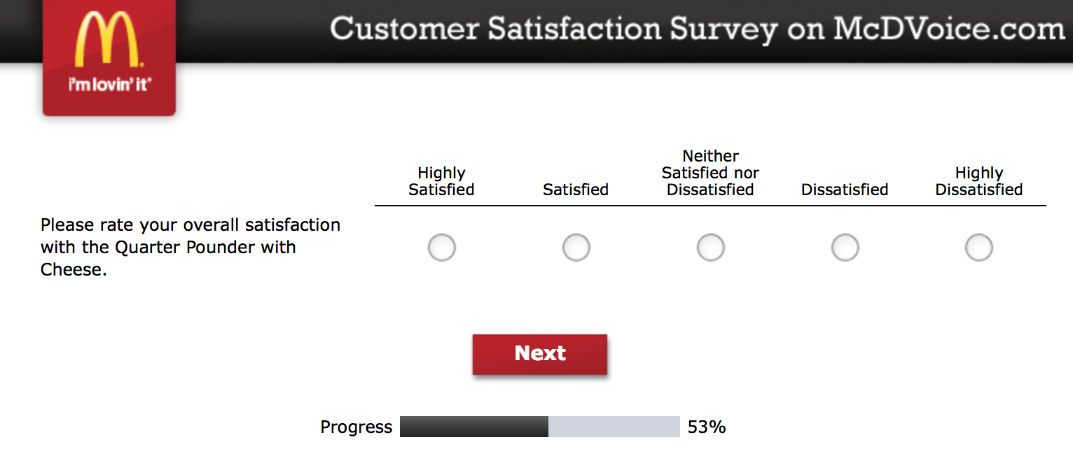 Mcdvoice.com Customer Survey 14