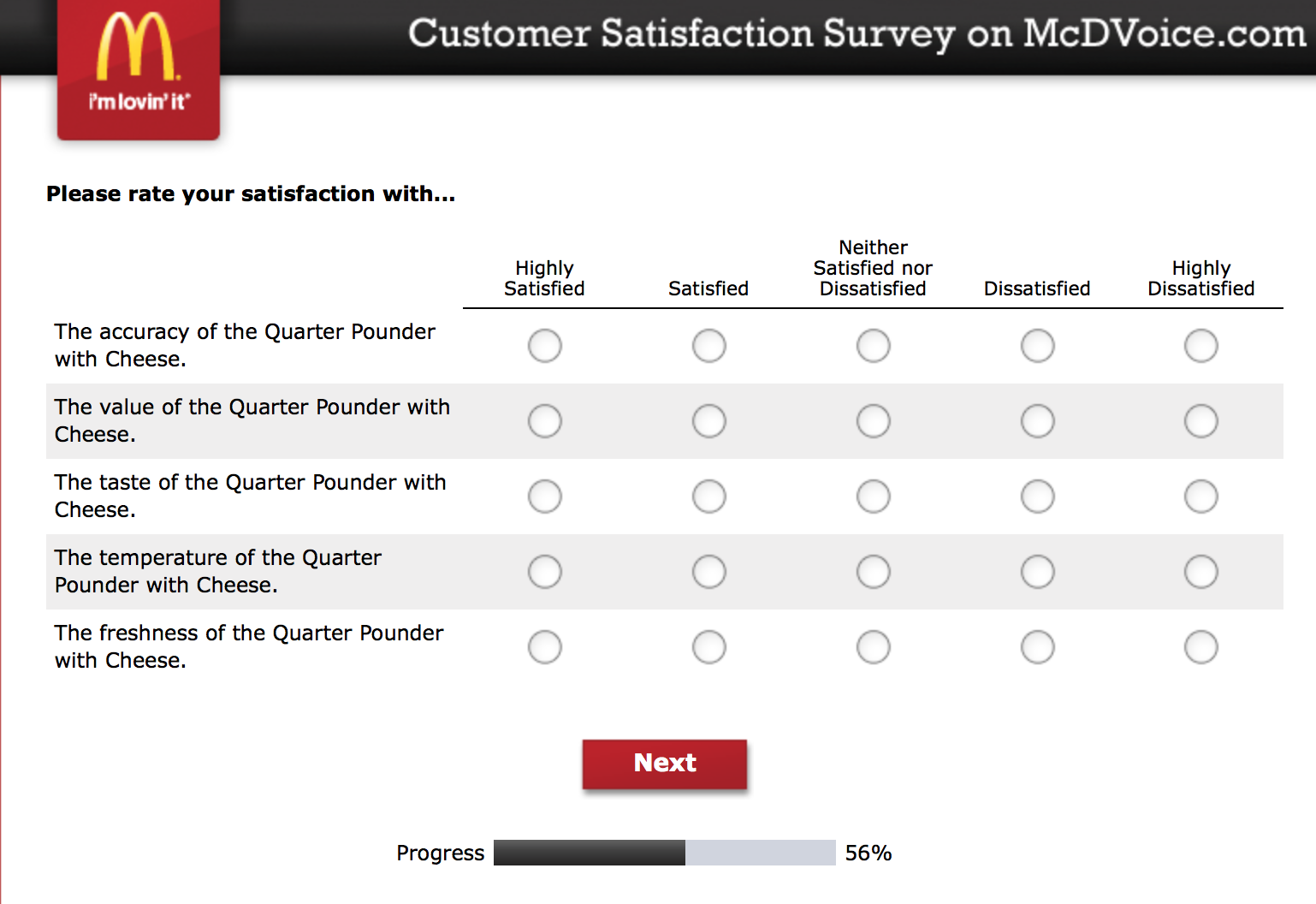 Mcdvoice.com Customer Survey 15