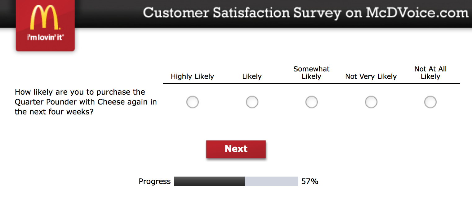 Mcdvoice.com Customer Survey 16