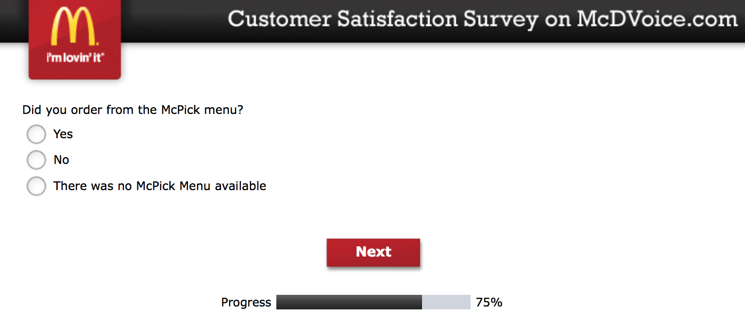 Mcdvoice.com Customer Survey 17