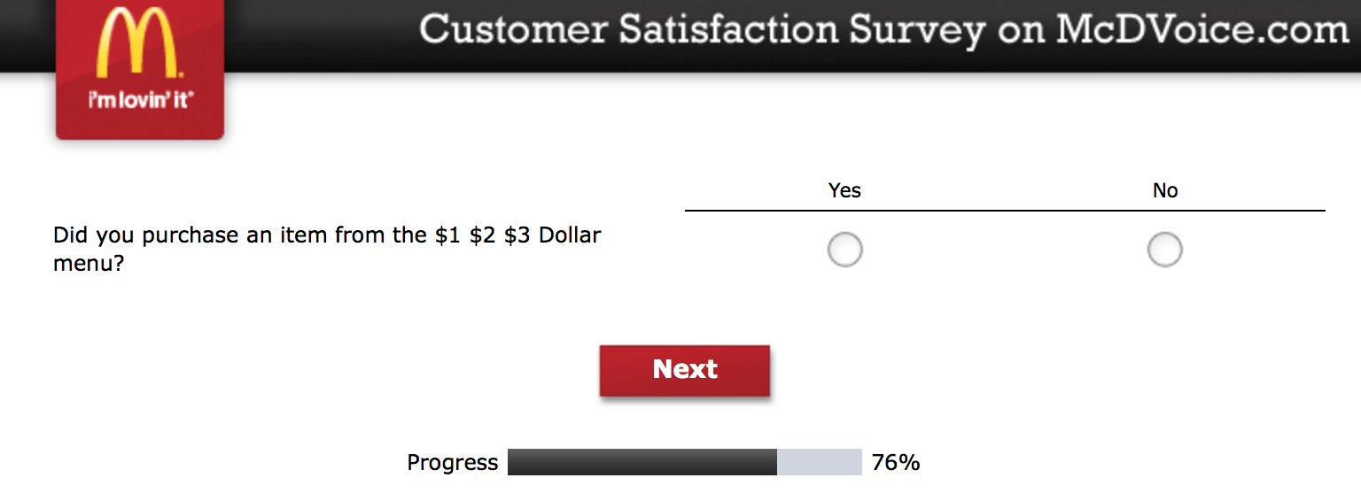 Mcdvoice.com Customer Survey 18