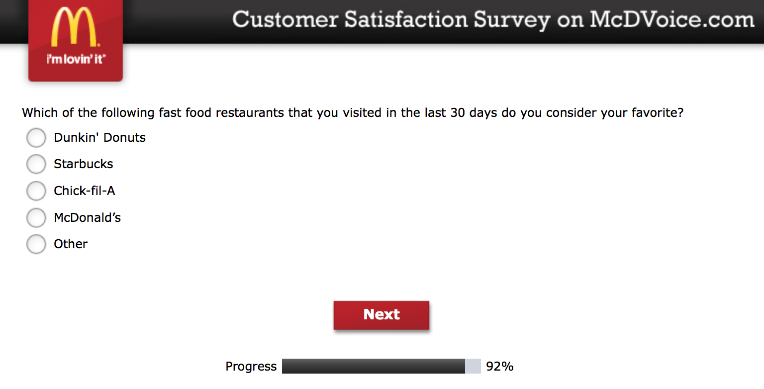 Mcdvoice.com Customer Survey 23