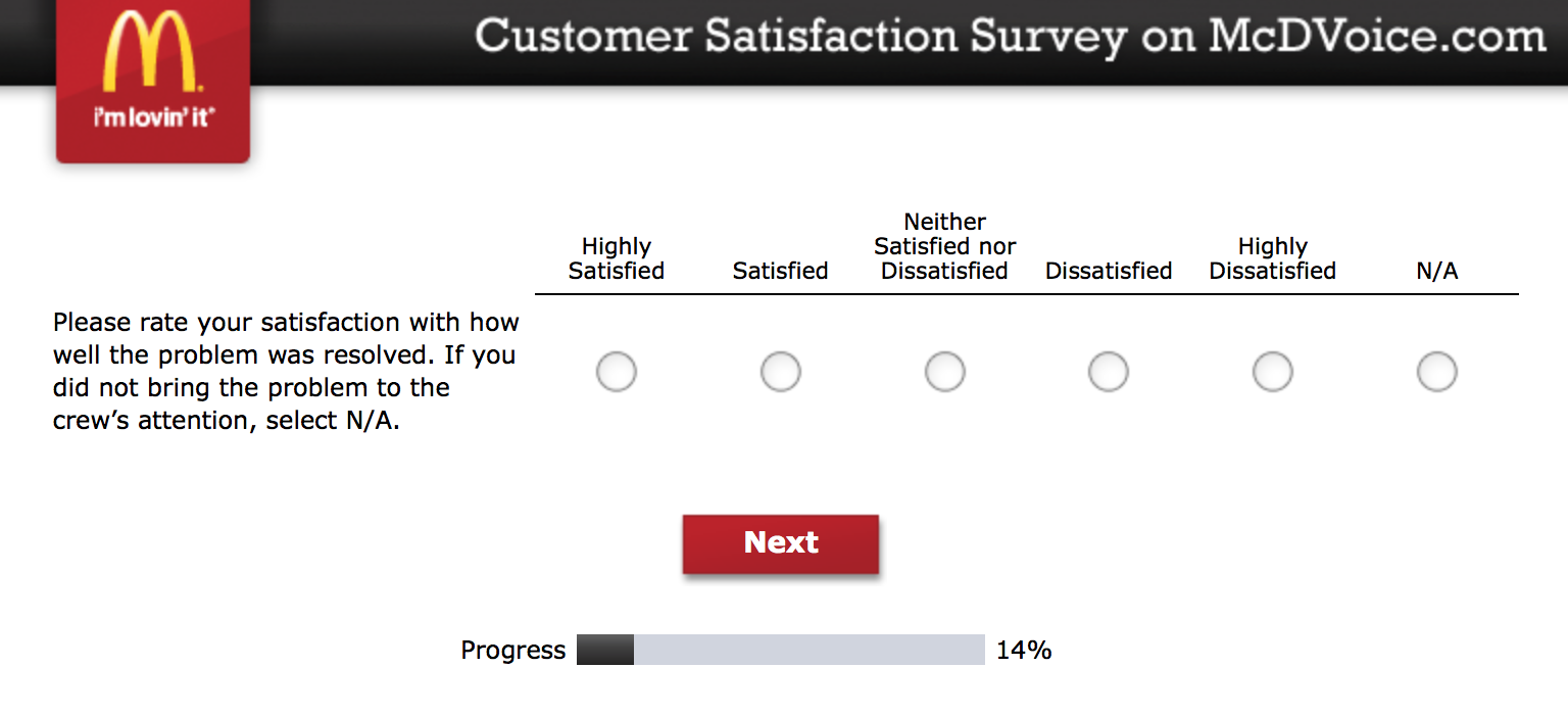 Mcdvoice.com Customer Survey 7