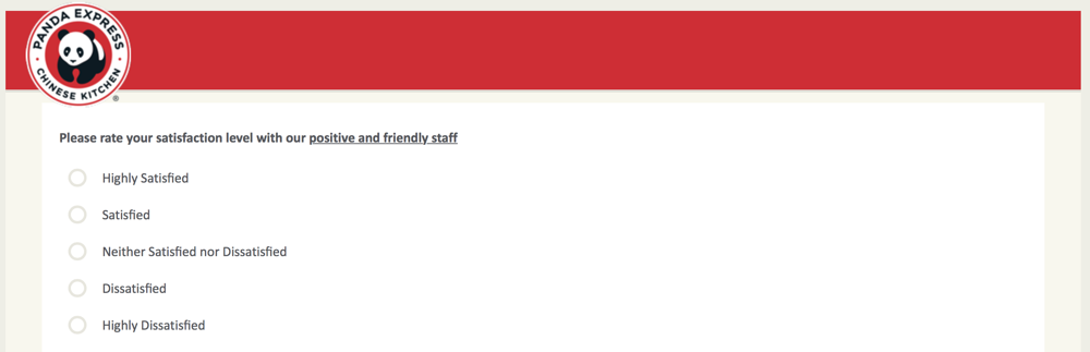 PandaExpress.com:feedback Survey 10