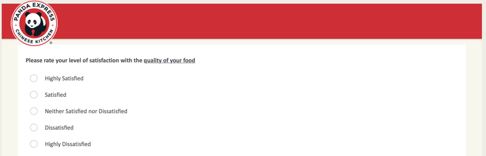 PandaExpress.com:feedback Survey 12
