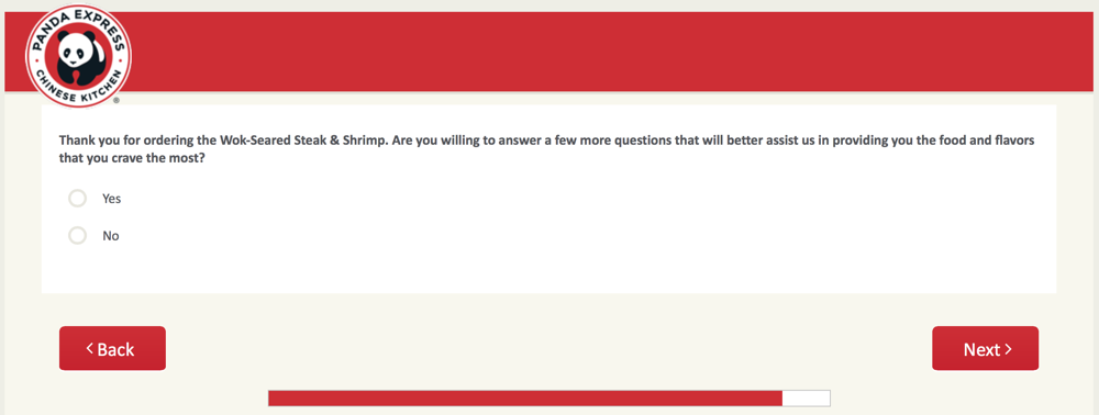 PandaExpress.com:feedback Survey 17