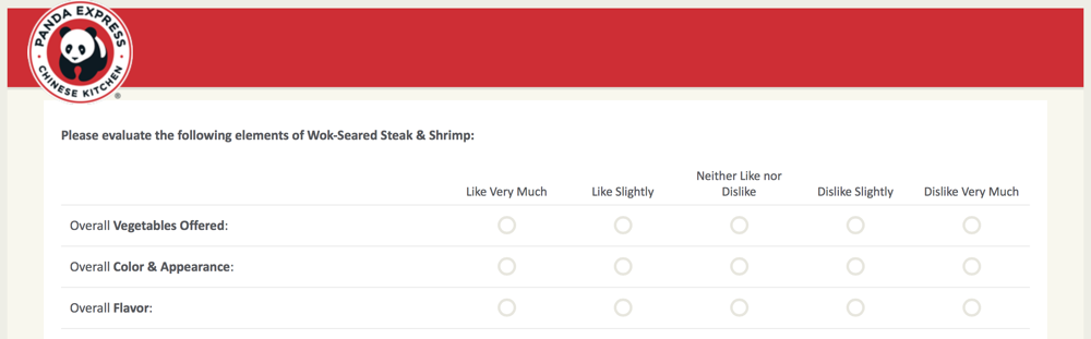 PandaExpress.com:feedback Survey 29