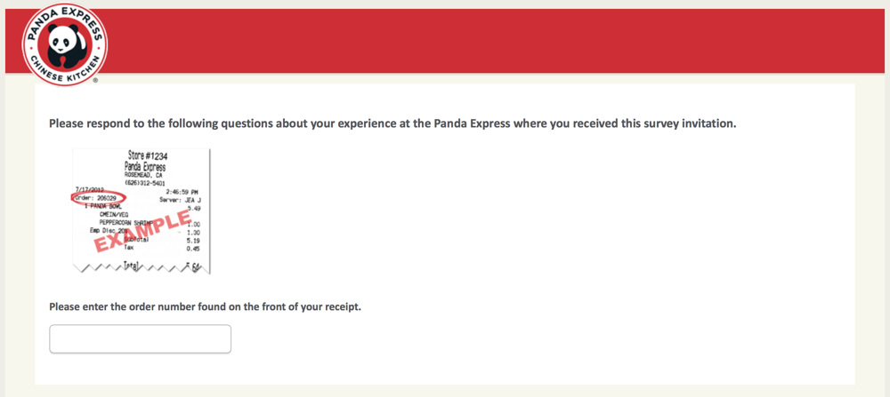 PandaExpress.com:feedback Survey 3