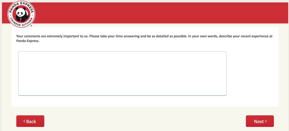 PandaExpress.com:feedback Survey 32
