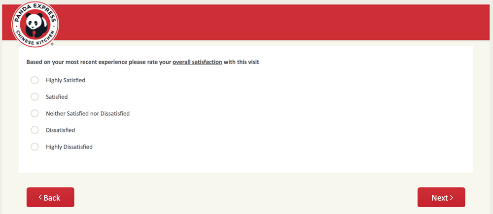 PandaExpress.com:feedback Survey 6