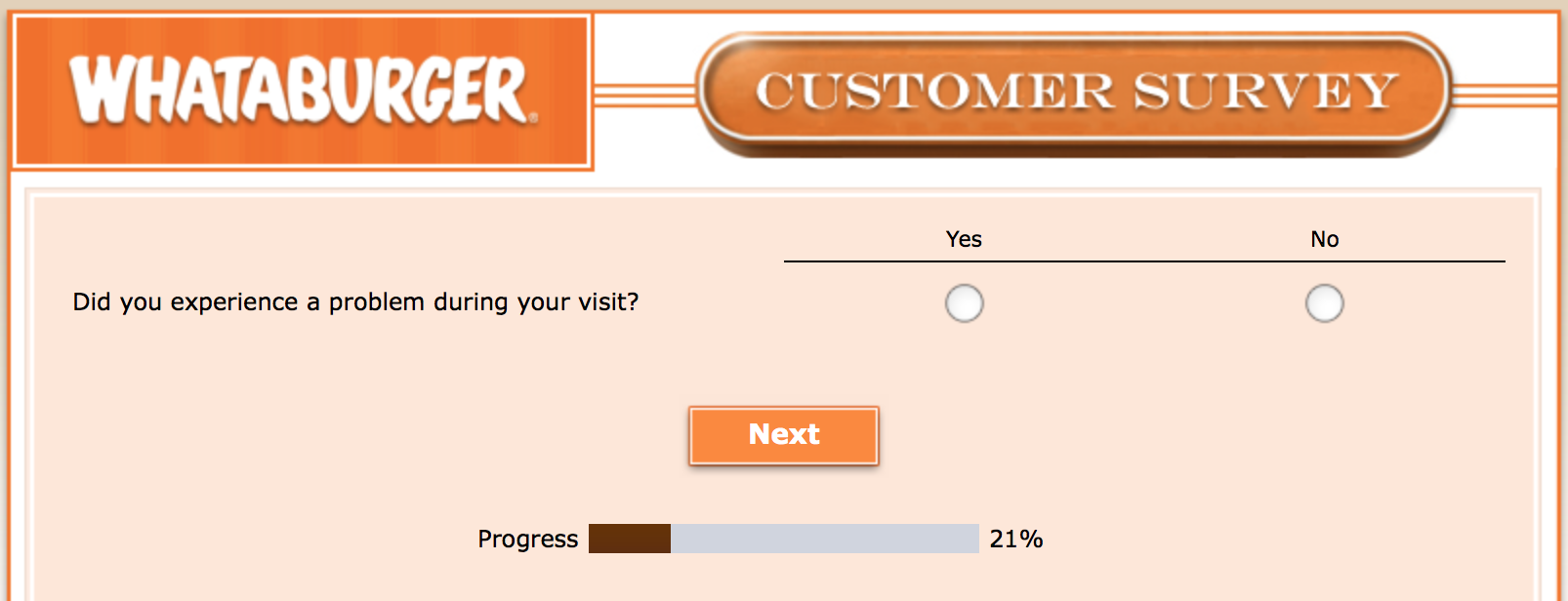 Whataburger Survey 10