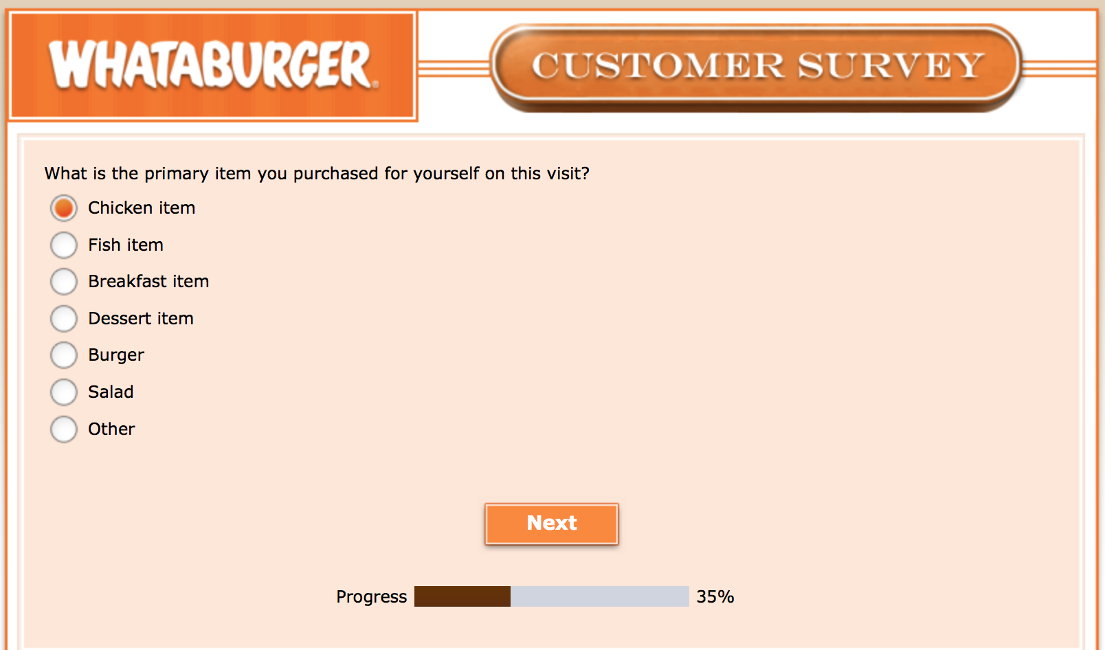 Whataburger Survey 15