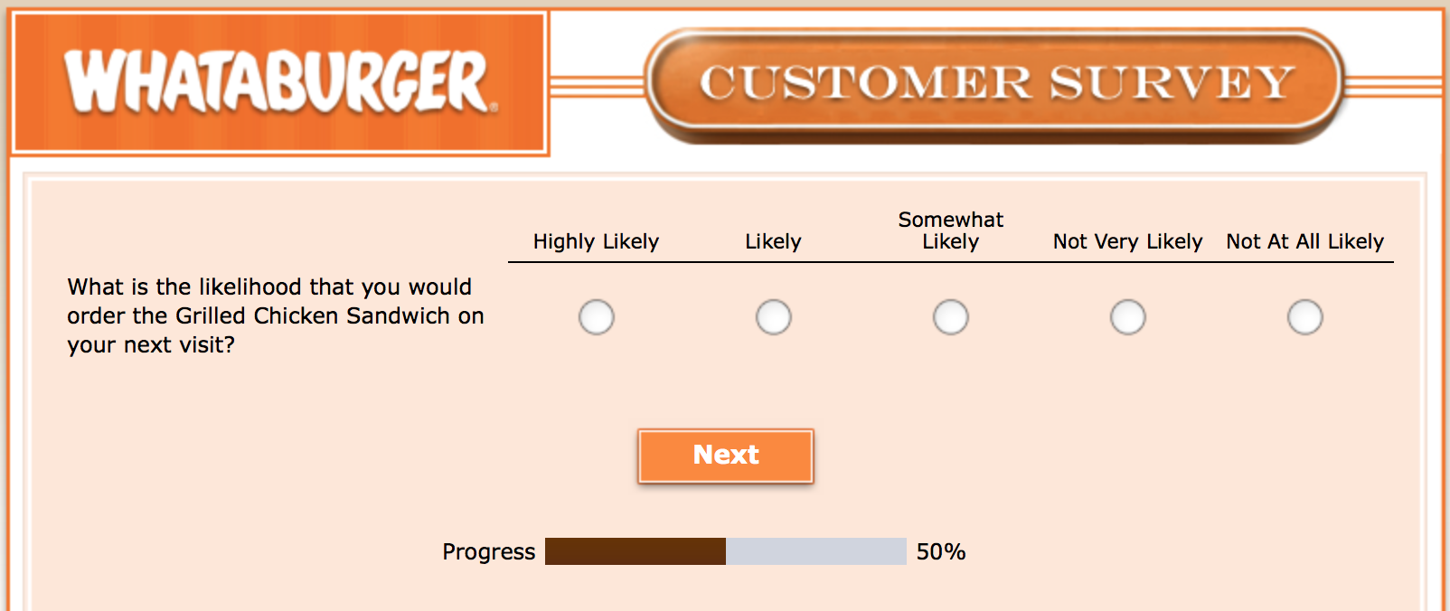 Whataburger Survey 17