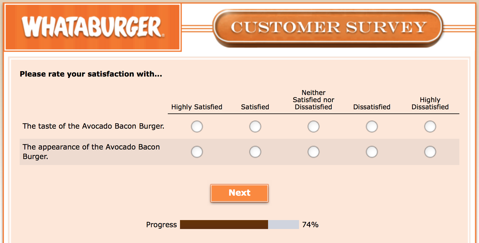 Whataburger Survey 23