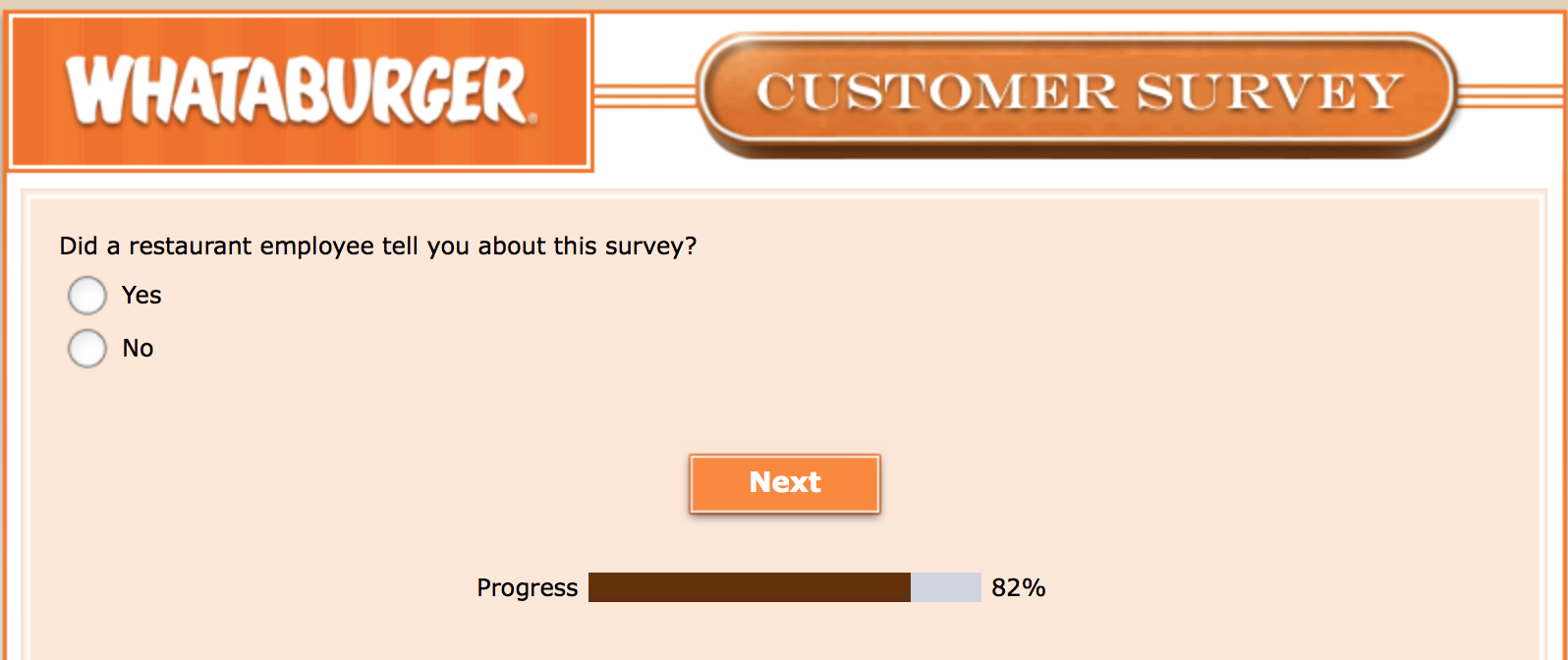 Whataburger Survey 27