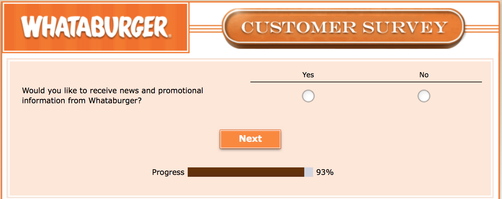 Whataburger Survey 32