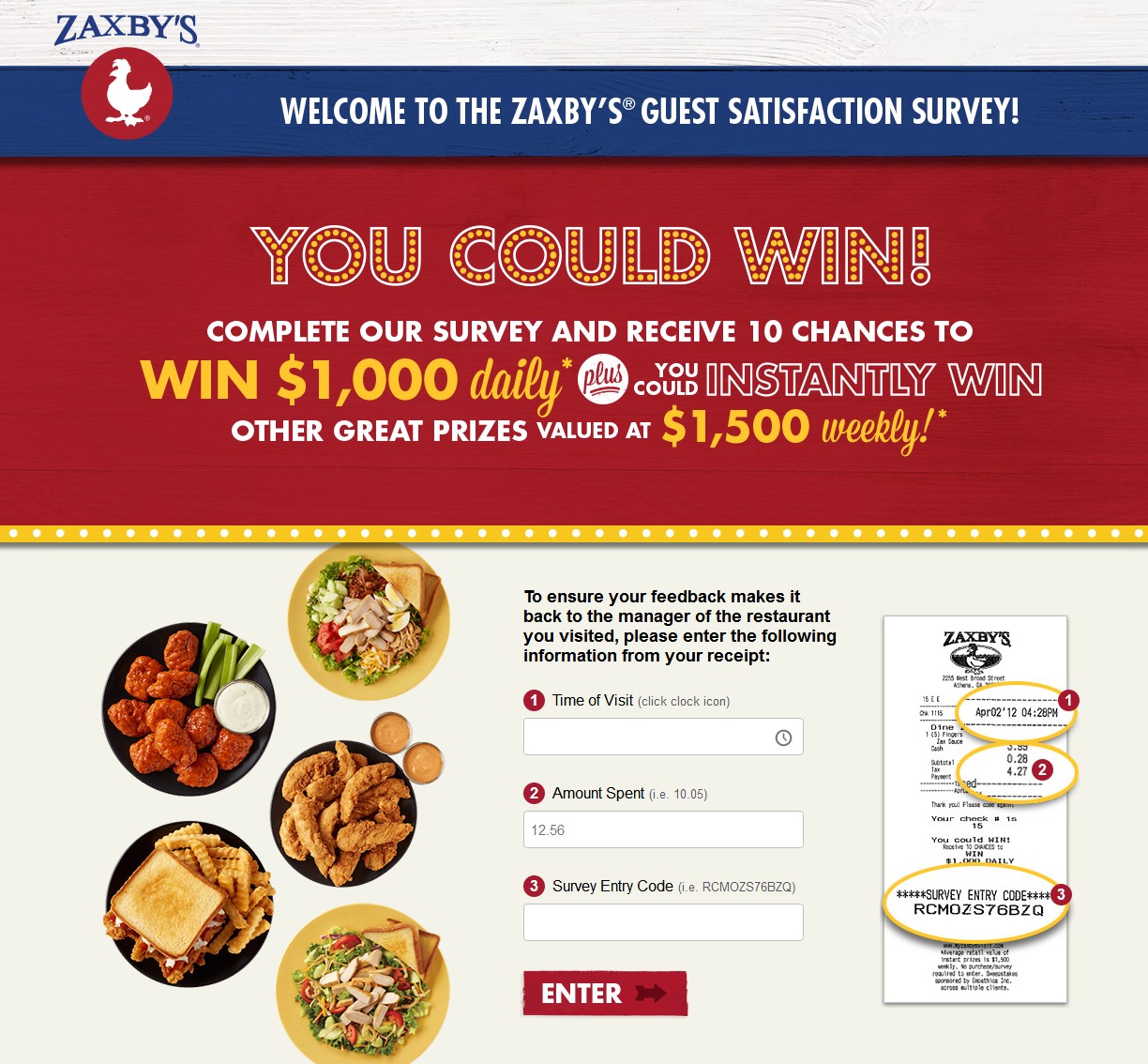 Zaxbys Survey