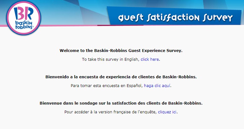 Baskin Robbins Survey