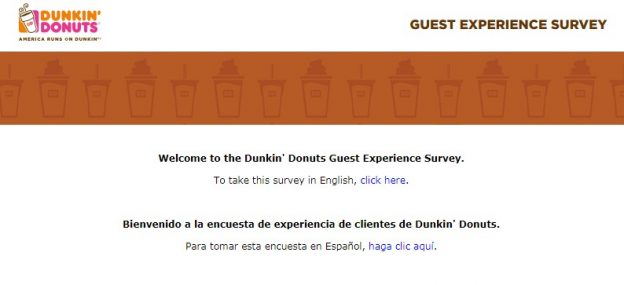 Dunkin Donuts Survey