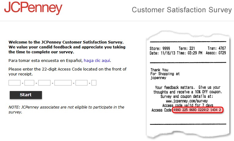 JCPenney Customer Satisfaction Survey