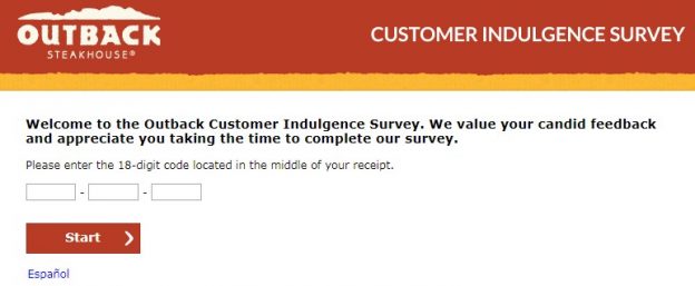 Outback Steakhouse Survey