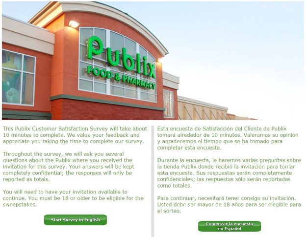 Publix Survey