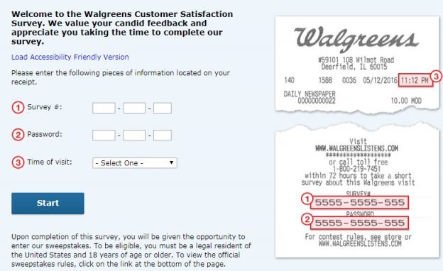 Walgreens Feedback Survey