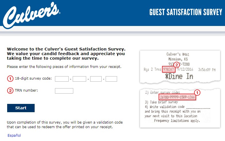 Culver's Survey