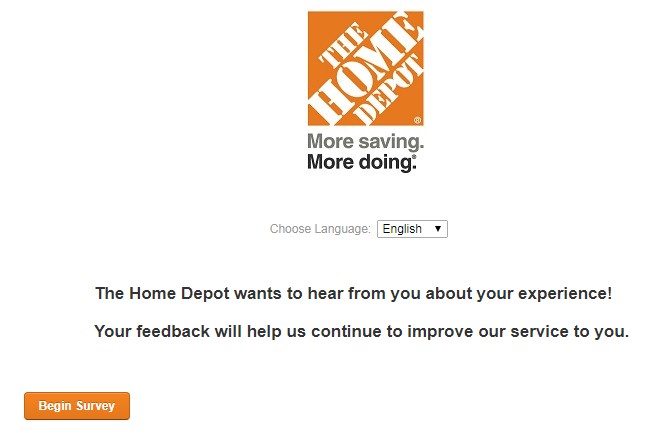 Home Depot Survey