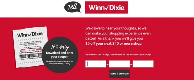 Winn Dixie Survey