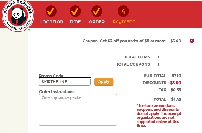 How To Use The Panda Express Promo Code