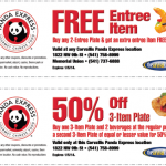 Panda Express coupons