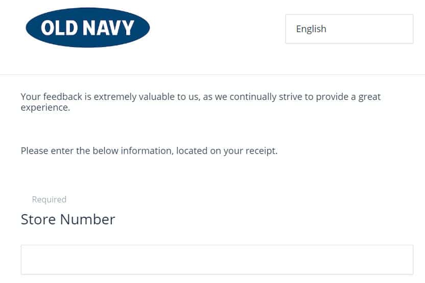 Old Navy Customer Survey