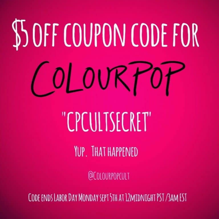 Colourpop Coupon & Promo Codes 2019 Feedback Survey Review