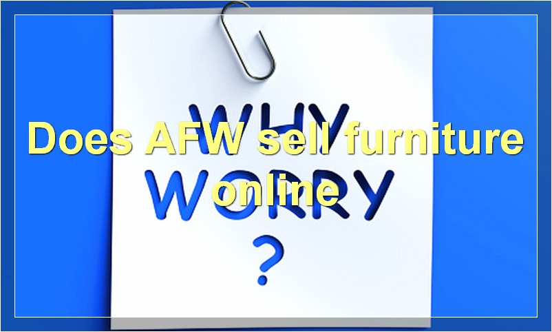 Does AFW sell furniture online