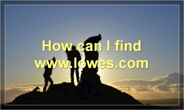 How can I find www.lowes.com