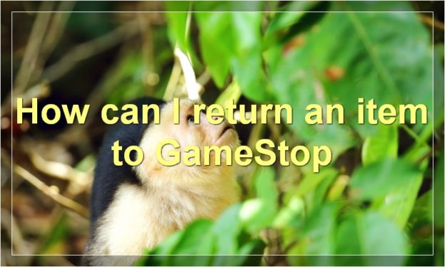 How can I return an item to GameStop