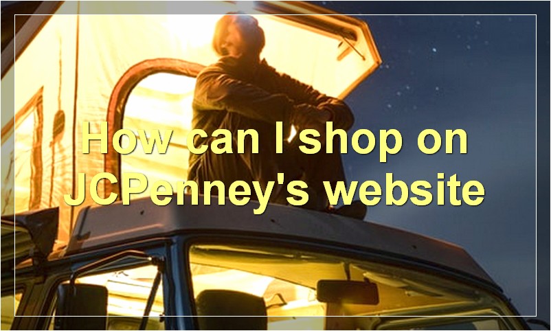 How can I shop on JCPenney's website