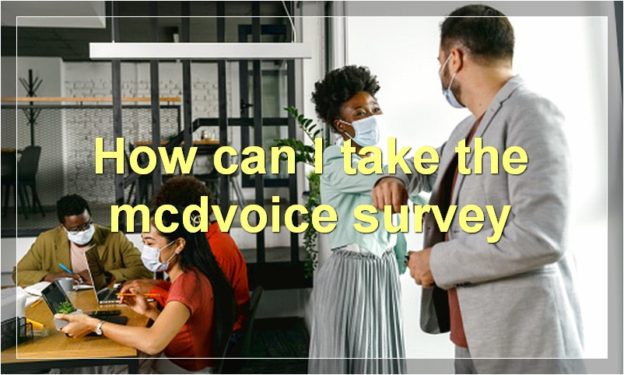 How can I take the mcdvoice survey