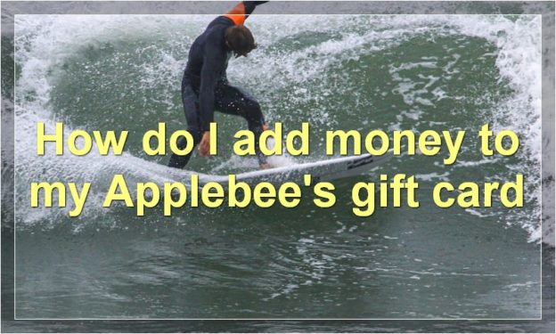 How do I add money to my Applebee's gift card