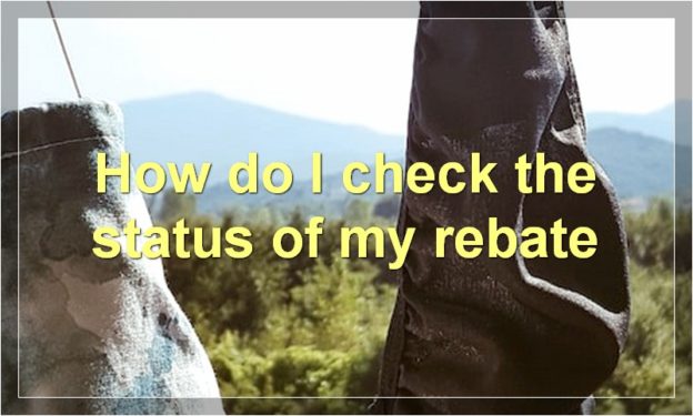 How do I check the status of my rebate