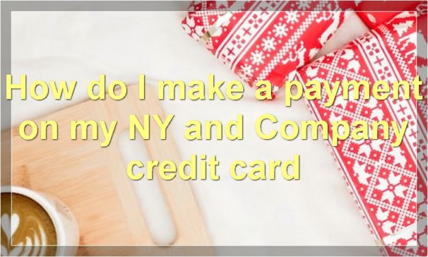How do I make a payment on my NY and Company credit card