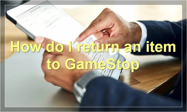 How do I return an item to GameStop