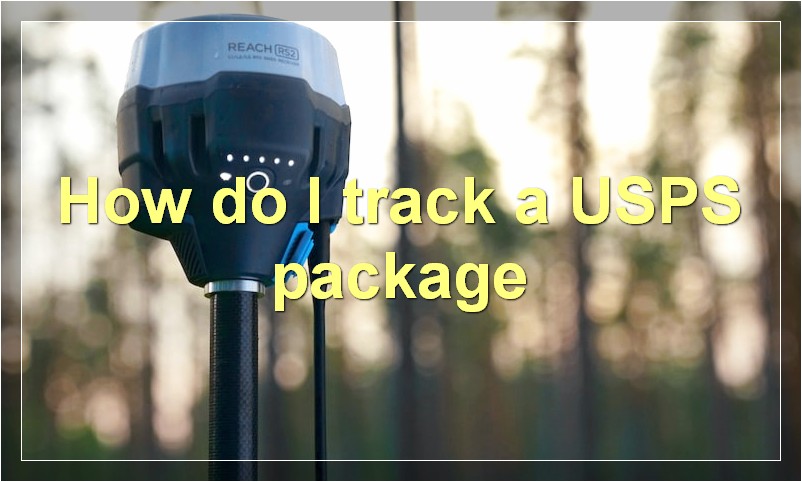 How do I track a USPS package