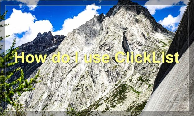 How do I use ClickList