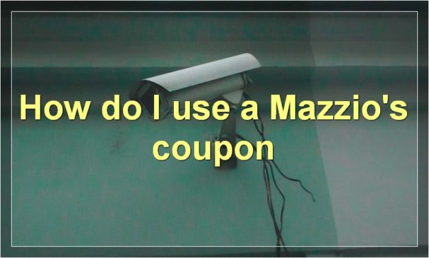 How do I use a Mazzio's coupon
