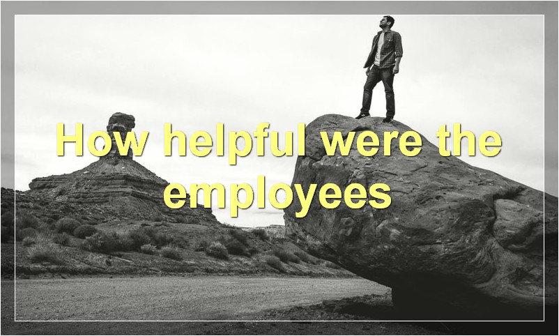 How helpful were the employees