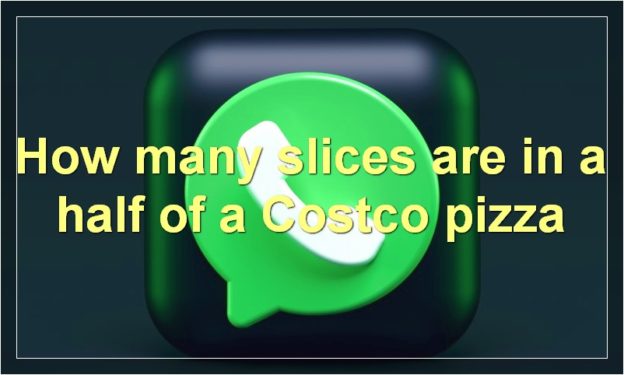 How many slices are in a half of a Costco pizza