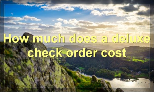 How much does a deluxe check order cost